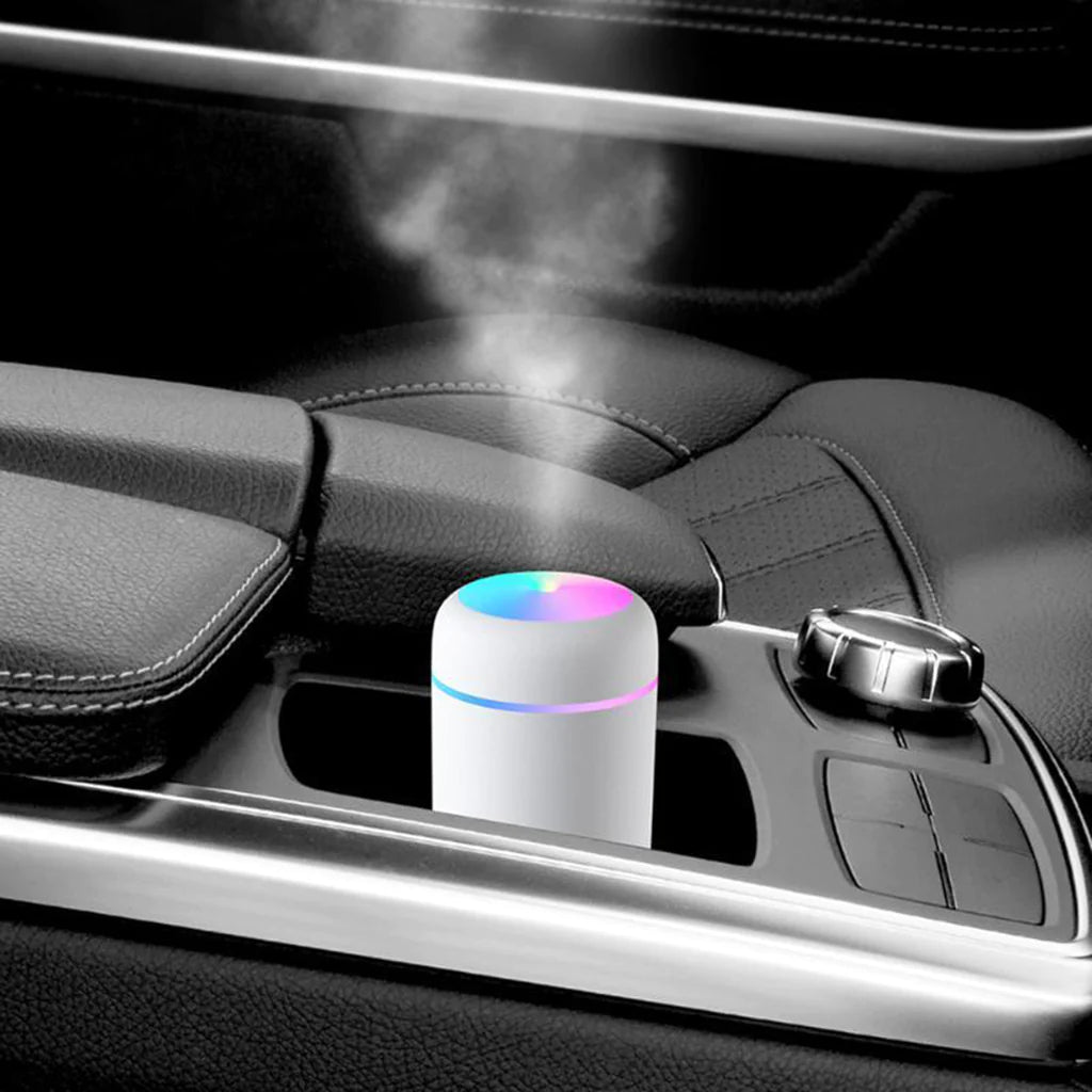 300Ml Mini Air Humidifier Ultrasonic Aroma Essential Oil Diffuser Auto Shut-Off USB Mist Sprayer Home Car Air Humidifier Light